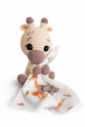 Naninha com Girafa em Amigurumi de Crochê