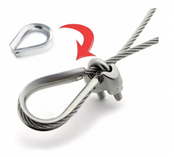 Sapatilha para cabo de aço  