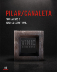 Pilar Canaleta de Cimento