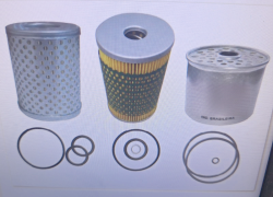 Kit filtros óleo e diesel para trator Massey Ferguson 50X-55X-65X - Antigo