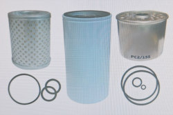 Kit filtros óleo e diesel para trator Massey Ferguson 50X-55X-65X - Moderno