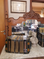 Bandoneon Alfred Arnold alemão usado 