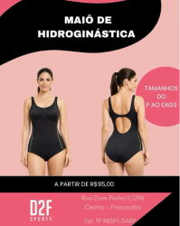 Maiô para Hidroginástica com touca 