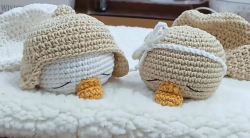 Amigurumi Decoração Ganços para quarto de bebê  