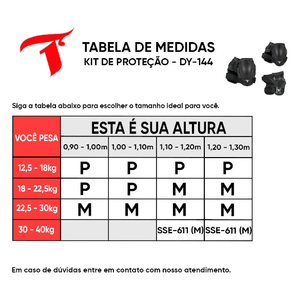 kit-protetor-infanto-juvenil-preto-dy-144