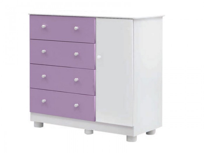 Comoda Junior Gavetas Lilas