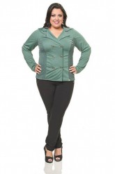 Moda - blazer e casacos femininos casacos plus size - blazer e casacos femininos casacos plus size