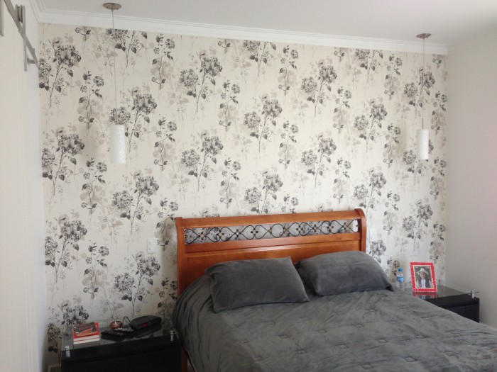 Papel de Parede Quarto Com Flor