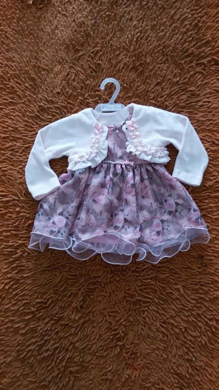 Vestido infantil com Bolero de Plush