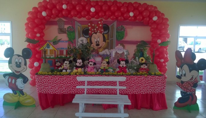 Decoração Minie Mickey para Festa infantil 