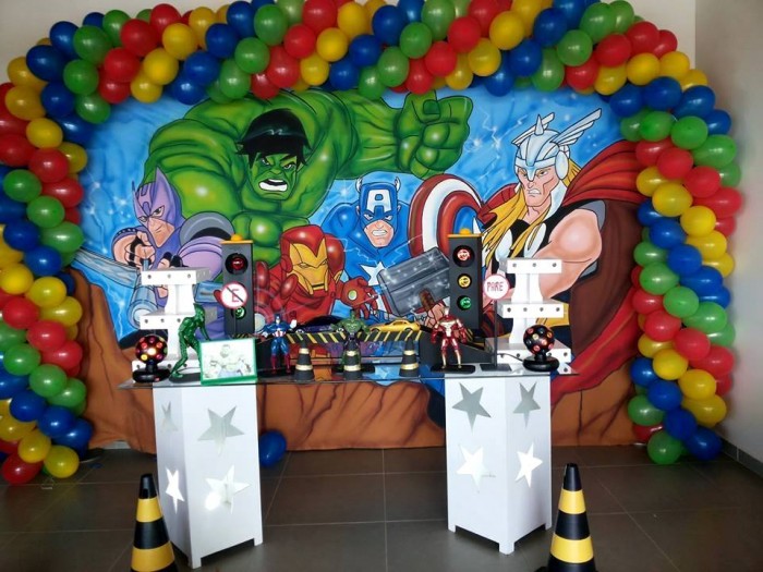 Decoração Super Heróis para festa Infantil 