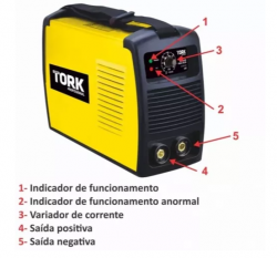 INVERSOR PARA SOLDA ELETRODO 150 AMPERES TORK