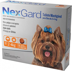 Animais - Mata pulgas e Carrapatos Nexgard 2 - 4 kg - mastigáveis - Mata pulgas e Carrapatos Nexgard 2 - 4 kg - mastigáveis