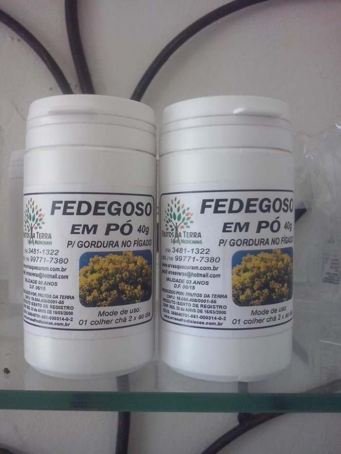 Fedegoso em pó