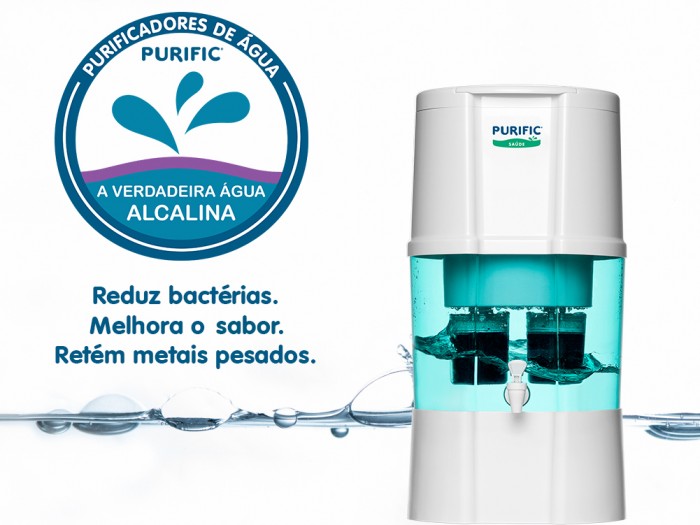  Purificador de água modelo Saúde 19 L Purific refil Vida - subistitui galão