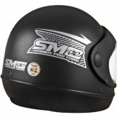 Capacete SM Pro Tork Preto Fosco