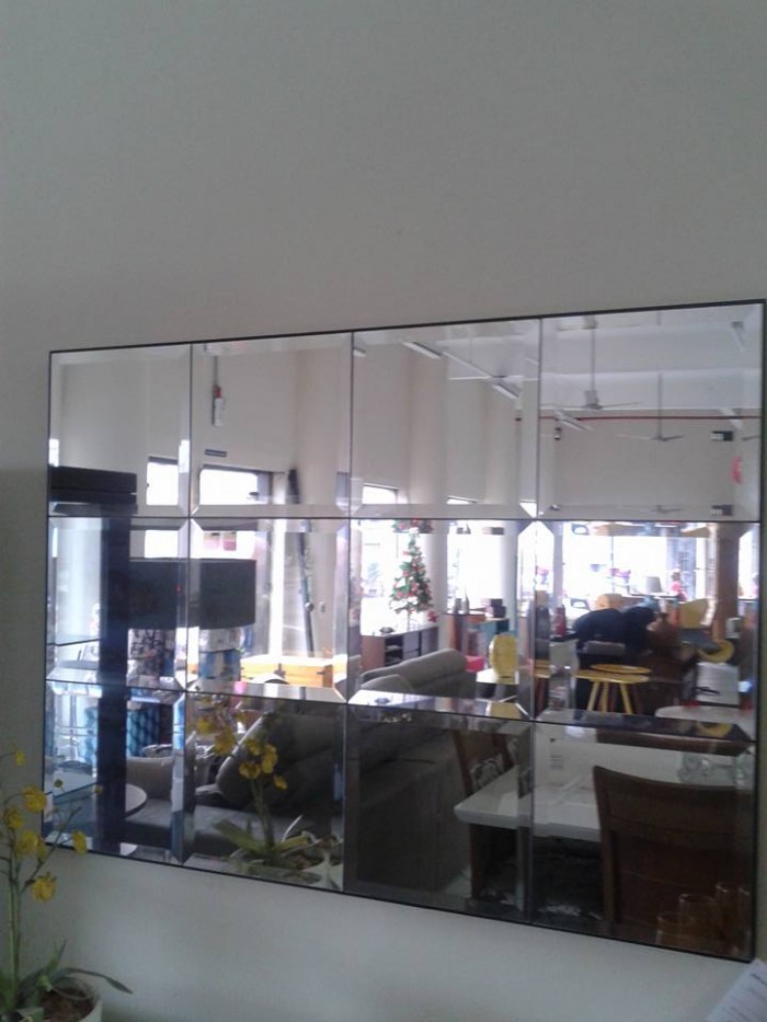 Espelho bisote sala de jantar hall aparador 120x80