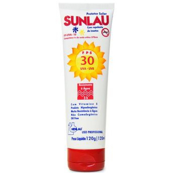 Protetor Solar Fator 30 Sunlau