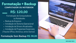 Formatação de Computadores Notebooks 