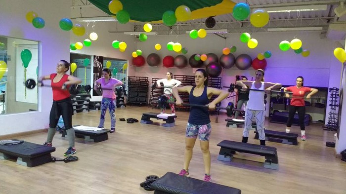 Aula de Body Pump academia Jardim Elite - ginastica.