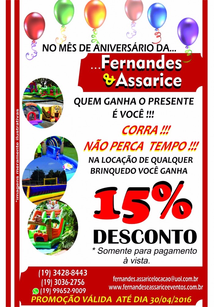 PROMOÇÃO DE ABRIL 2016