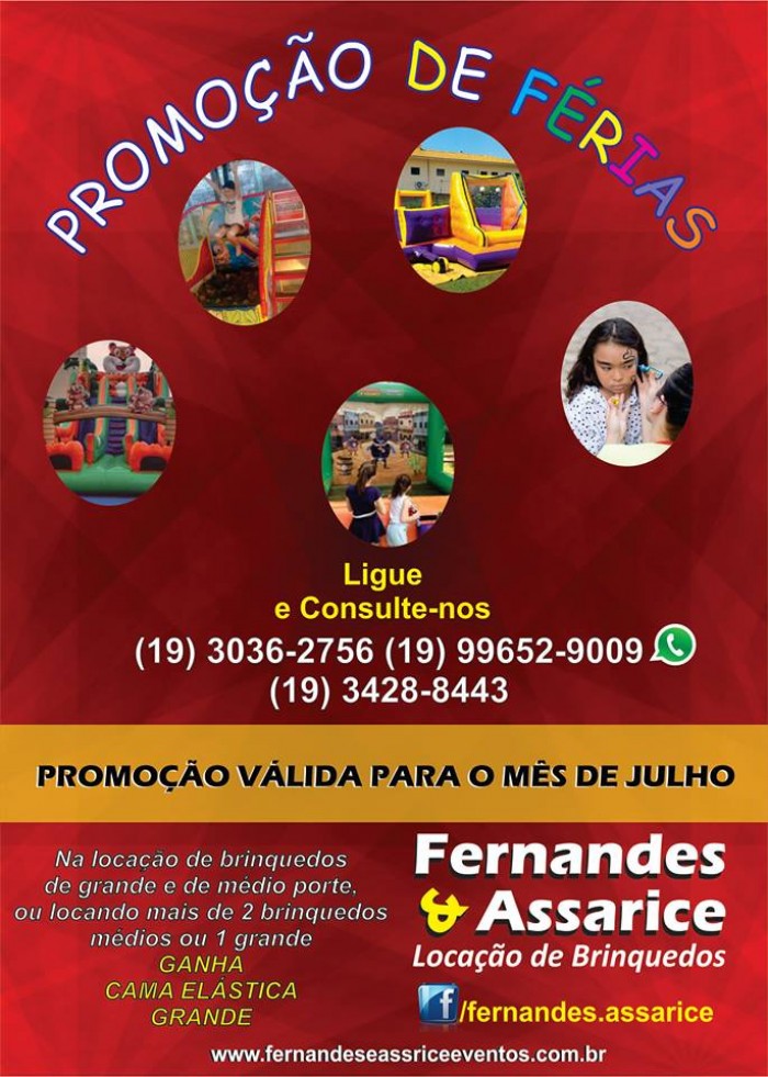 PROMOÇÃO FÉRIAS DE JULHO