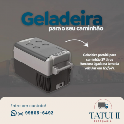 Veiculos - Geladeira portátil 31 litros Resfriar 24 e 12 Volts para Veículos - Geladeira portátil 31 litros Resfriar 24 e 12 Volts para Veículos