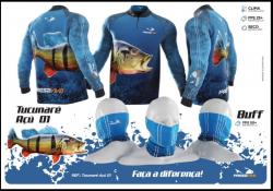 Camiseta Camisa Subllimada roupa de pesca proteção UV para pesca Presa Viva