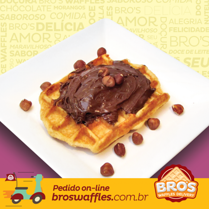 Waffle Com Nutella