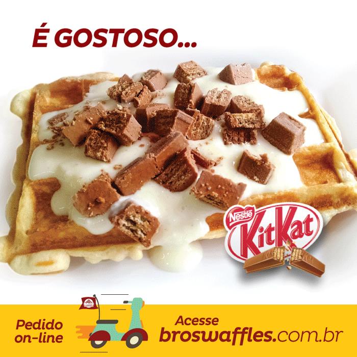 waffles de Beijinho com kit kat