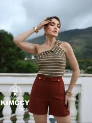 Coleção Verão Short Bermuda Short Saia Liso Estampado Modinha Casual Social Esporte Fino Piracicaba Limeira Botucatu