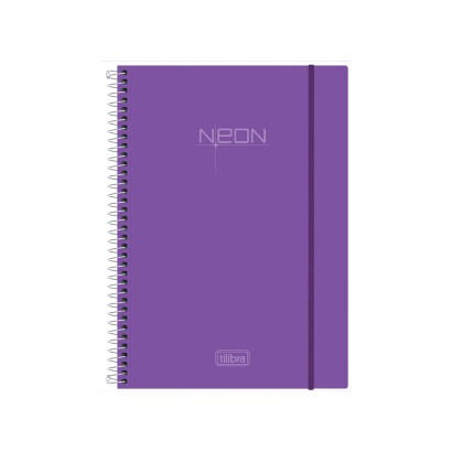 caderno-universitario-neon-96-fls-rosa-verde-roxo-preto-branco-azul-amarelo