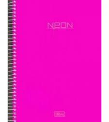 Caderno Universitário Neon 96 fls - rosa, verde, roxo, preto, branco, azul, amarelo