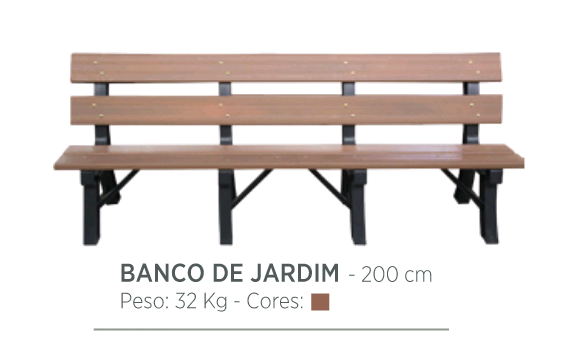 bancos de jardim reciclados Piracicaba