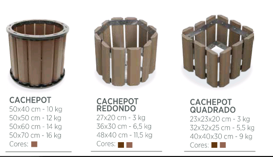 cachepots-ecologicamente sustentáveis Piracicaba