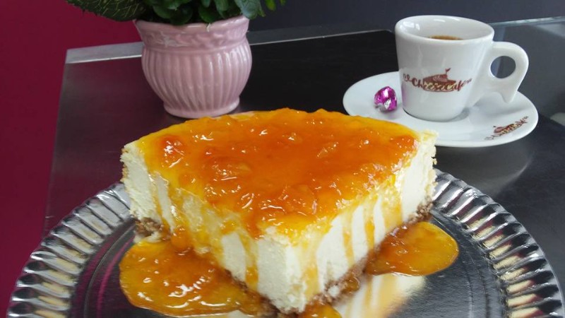 cheesecake de Damasco doceria em piracicaba