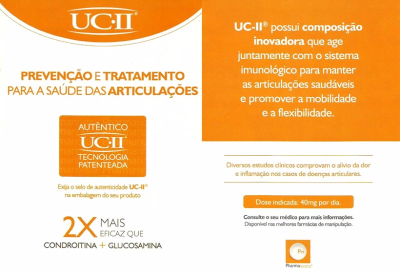 Colágeno UC II para Articulações