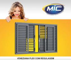 Veneziana de Aço Multiflex com  regulagem Mic