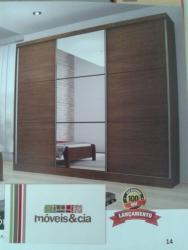 Para sua casa - Guarda-roupa casal, 3 portas de correr, porta de espelho, Ele & Ela, 6 gavetas, corrediças telescópicas, 100% MDF   - Guarda-roupa casal, 3 portas de correr, porta de espelho, Ele & Ela, 6 gavetas, corrediças telescópicas, 100% MDF  