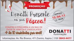 Para sua casa - Donatti Iluminação Presente na sua Páscoa sorteio 12.04 compre e concorra  - Donatti Iluminação Presente na sua Páscoa sorteio 12.04 compre e concorra 