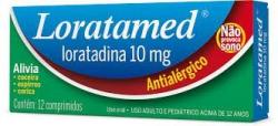 Antialérgico Loratamed 10 mg com 12 comprimidos