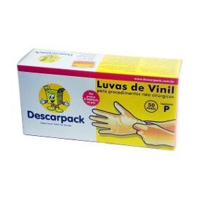 Luva de Vinil Descartável Descarpack Piracicaba