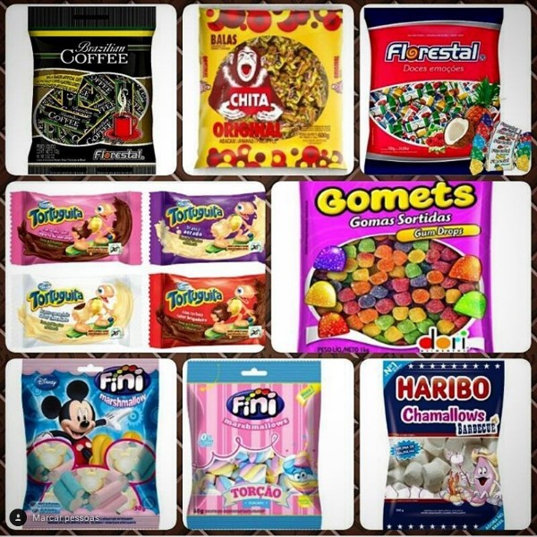 Guloseimas para sacolinha surpresa