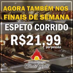 Mini Rodizio de Carnes Chalé Grill - agora também aos Finais de Semana