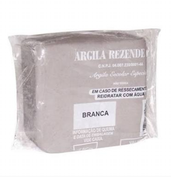 argila-escolar branca