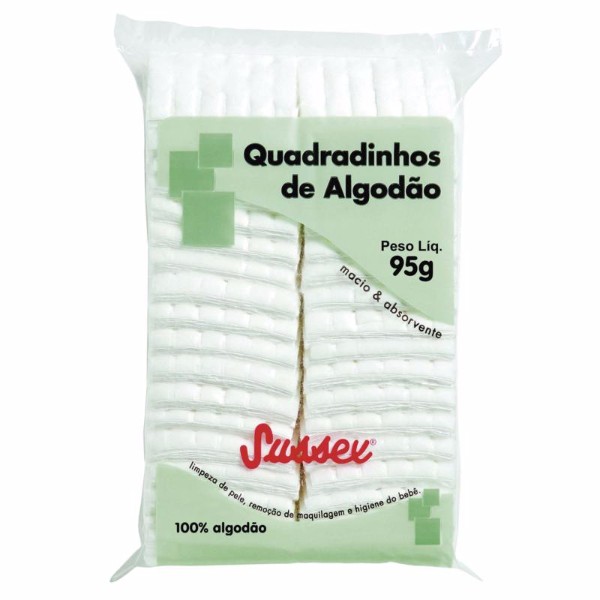 algodão quadradinho- 95 gr 