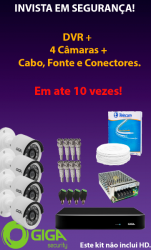 KIT CFTV EM ATÉ 10 PARCELAS