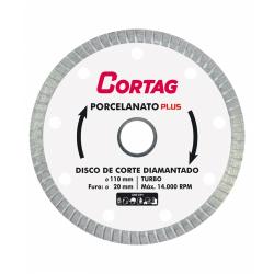 Equipamentos e Acessórios  - Disco de Corte Porcelanato Piso Diamantado Plus Cortag - Disco de Corte Porcelanato Piso Diamantado Plus Cortag